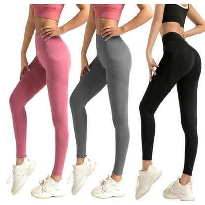 High Waist Pocket Sports Tummy Control Yoga Leggings